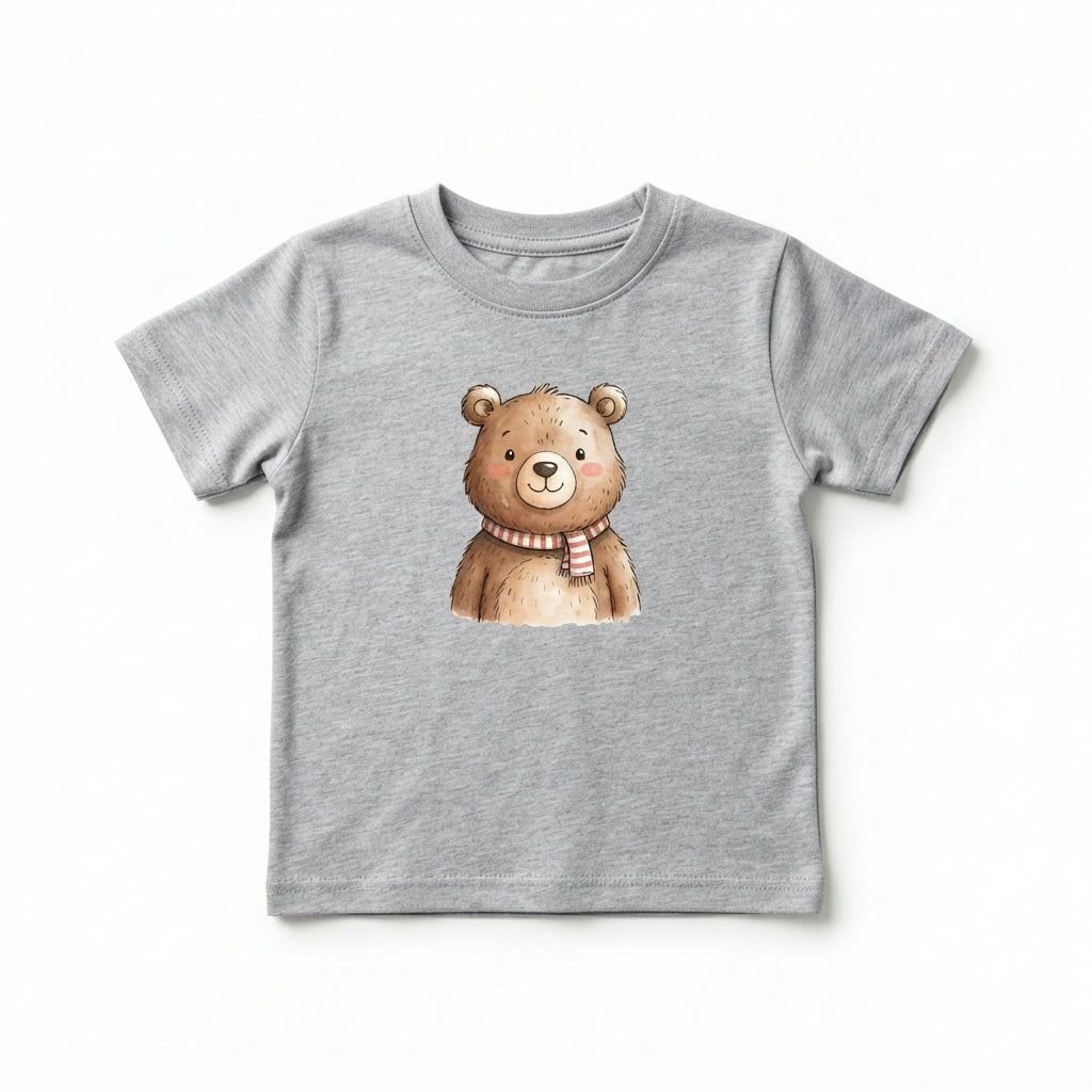 熊プリントTシャツの商品画像
